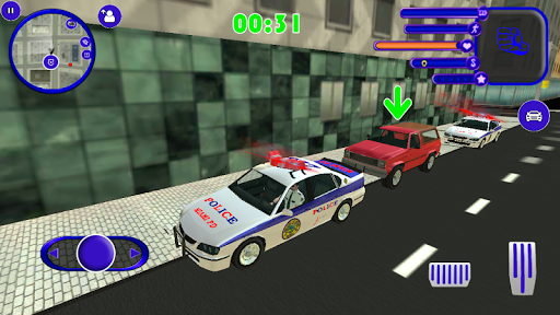 us police crime rope hero gangster city - Gameplay image of android game