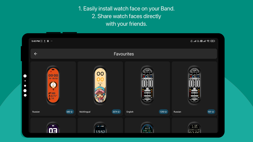 Mi Band ۵ Watch Faces - عکس برنامه موبایلی اندروید