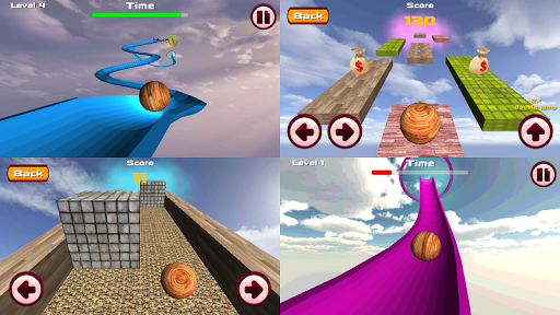 Ball Coaster 3D - roller dash - Gameplay image of android game