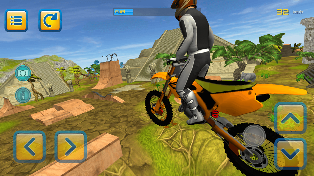 Jungle Motorbike Jumping 3D - Gameplay image of android game