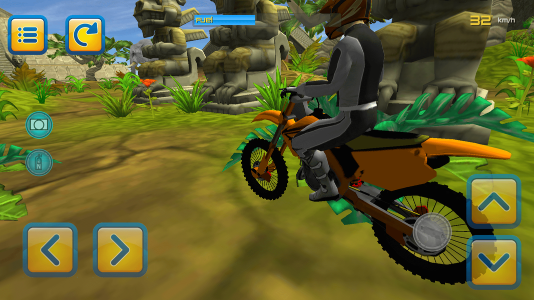 Jungle Motorbike Jumping 3D - Gameplay image of android game