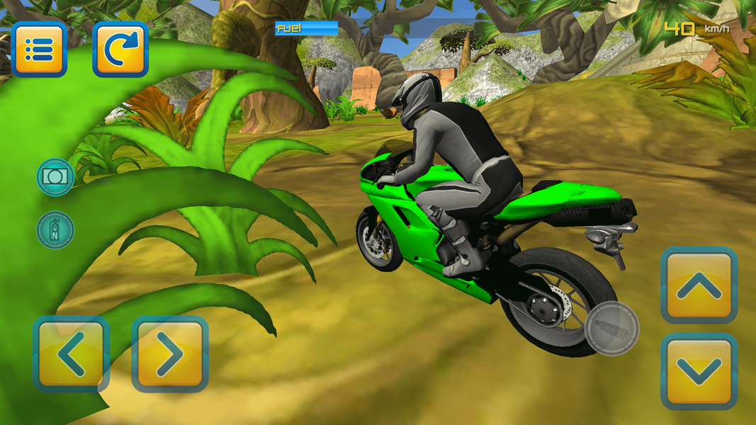 Jungle Motorbike Jumping 3D - Gameplay image of android game
