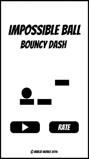 Impossible Ball - bouncy dash - Gameplay image of android game