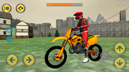 Motorbike Medieval Drive 3D - Gameplay image of android game