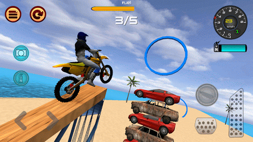 Motocross Beach Jumping 2 - Gameplay image of android game