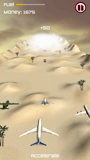 Plane Traffic Race 3D - in Air - Gameplay image of android game