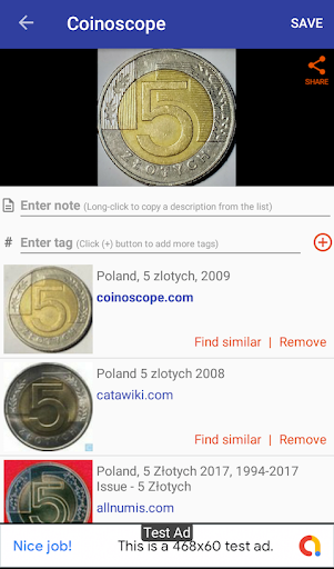 Coinoscope Coin identifier for Android Download Bazaar