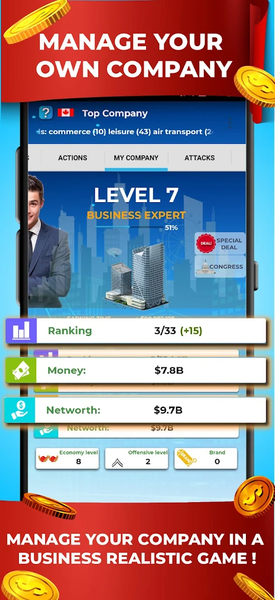 Tycoon World - Company Manager - عکس بازی موبایلی اندروید