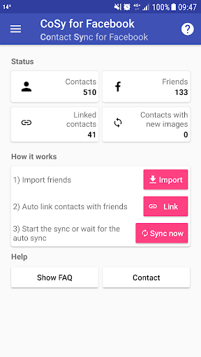 CoSy - Contact Sync - عکس برنامه موبایلی اندروید
