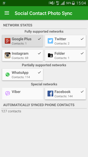 Social Contact Photo Sync - عکس برنامه موبایلی اندروید