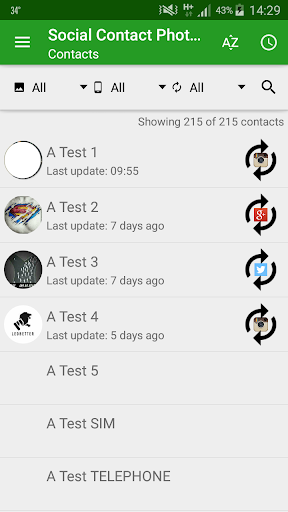 Social Contact Photo Sync - Image screenshot of android app