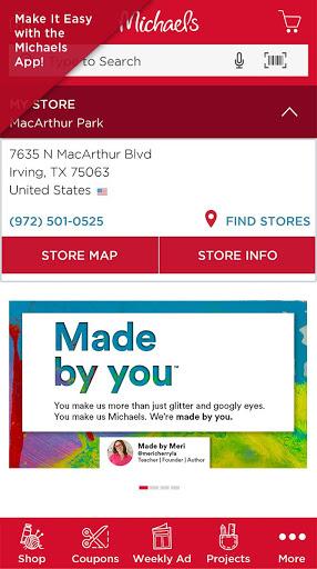 Michaels Stores - Image screenshot of android app