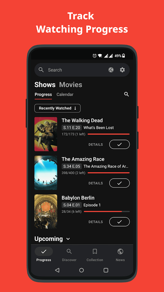Showly: Track Shows & Movies - Image screenshot of android app