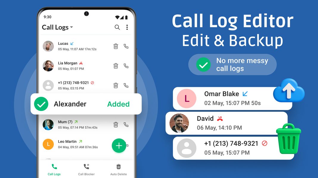 Call Log Editor: Edit & Backup - عکس برنامه موبایلی اندروید