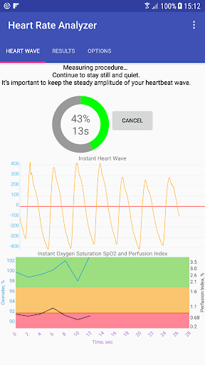 Heart Rate Analyzer - Image screenshot of android app