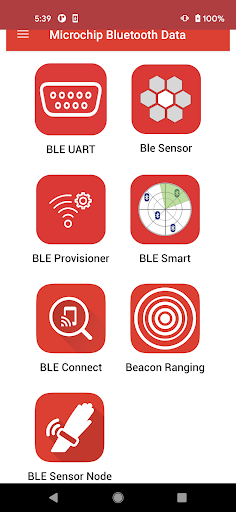 Microchip Bluetooth Data - عکس برنامه موبایلی اندروید