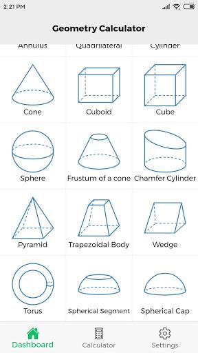 Geometry Calculator - عکس برنامه موبایلی اندروید