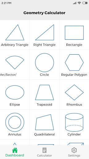 Geometry Calculator - عکس برنامه موبایلی اندروید