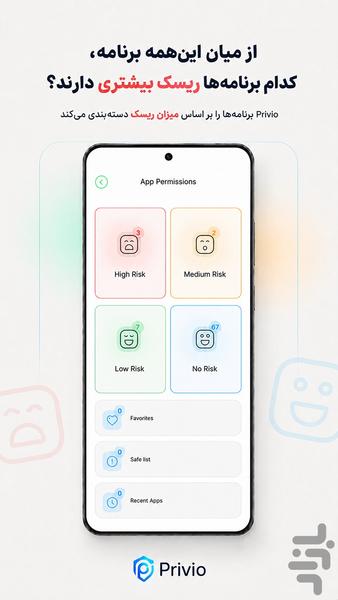 Privio | کنترل دسترسی برنامه‌ها - عکس برنامه موبایلی اندروید