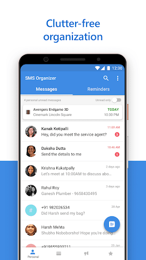 SMS Organizer - عکس برنامه موبایلی اندروید