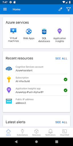 Microsoft Azure - Image screenshot of android app