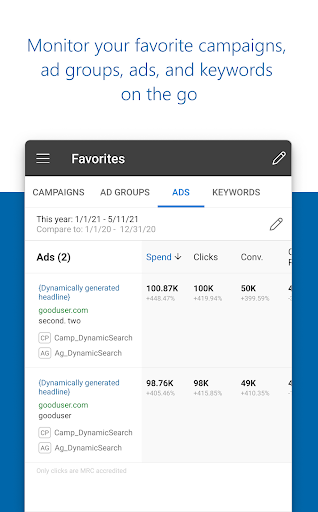 Microsoft Advertising - Image screenshot of android app