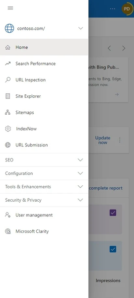 Microsoft Bing Webmaster Tools - Image screenshot of android app