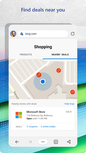 Microsoft Edge Beta - Image screenshot of android app