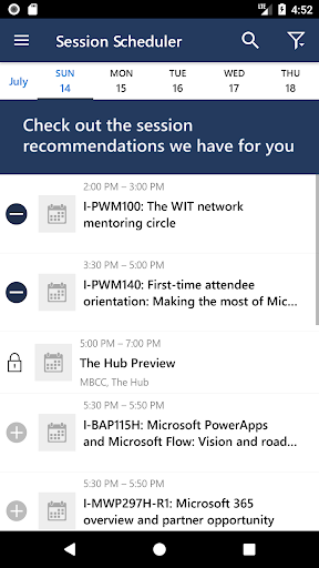 Microsoft Events - عکس برنامه موبایلی اندروید