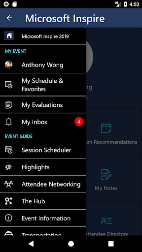 Microsoft Events - Image screenshot of android app