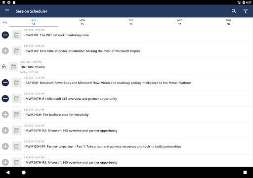 Microsoft Events - عکس برنامه موبایلی اندروید