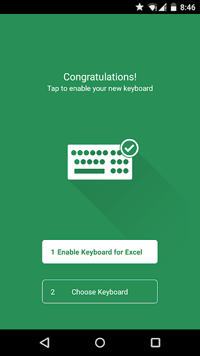 Keyboard for Excel - Image screenshot of android app
