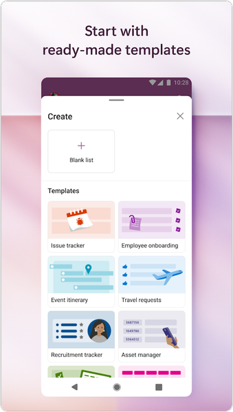Microsoft Lists - Image screenshot of android app