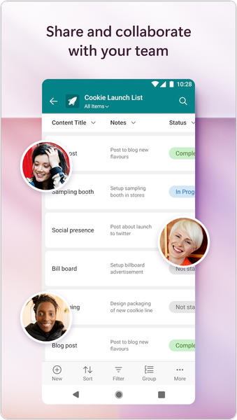 Microsoft Lists - Image screenshot of android app