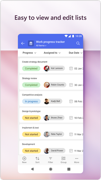 Microsoft Lists - Image screenshot of android app