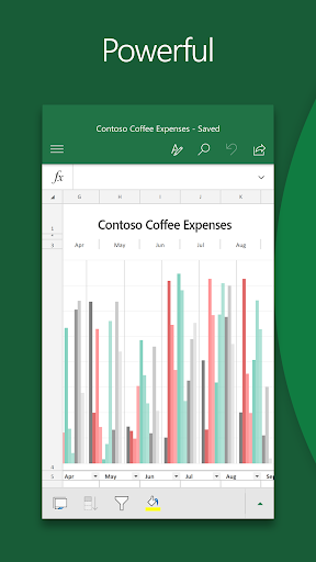 Microsoft Excel: Spreadsheets - عکس برنامه موبایلی اندروید