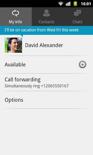 Lync 2010 - Image screenshot of android app