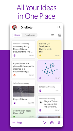 Microsoft OneNote: Save Notes - عکس برنامه موبایلی اندروید