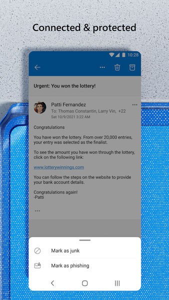 Microsoft Outlook Lite: Email - Image screenshot of android app