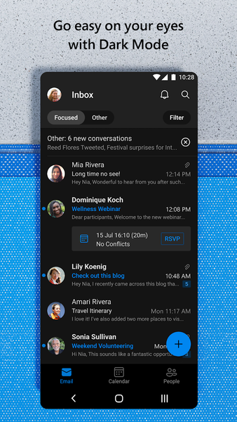 Microsoft Outlook Lite: Email - عکس برنامه موبایلی اندروید