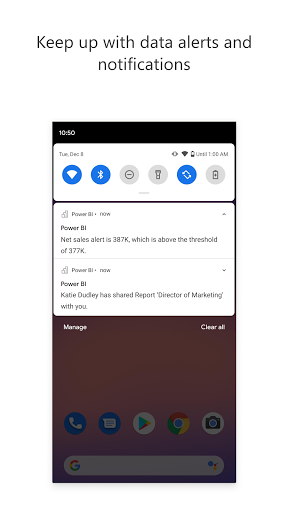 Microsoft Power BI - عکس برنامه موبایلی اندروید