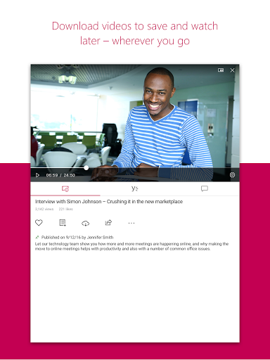 Microsoft Stream: Videos - عکس برنامه موبایلی اندروید