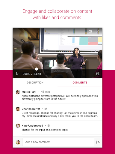 Microsoft Stream: Videos - عکس برنامه موبایلی اندروید