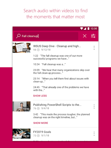 Microsoft Stream: Videos - عکس برنامه موبایلی اندروید