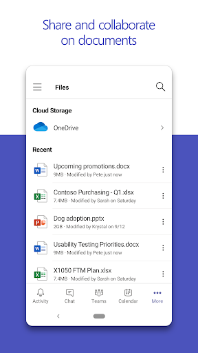 Microsoft Teams - Image screenshot of android app
