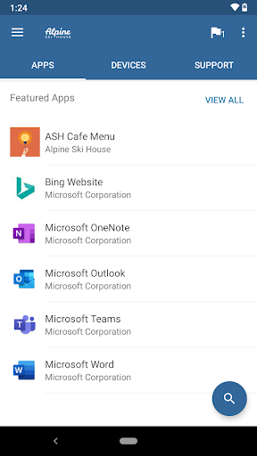 Intune Company Portal - Image screenshot of android app