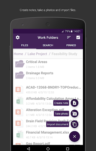 Work Folders - Image screenshot of android app