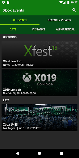 Xbox Events - عکس برنامه موبایلی اندروید