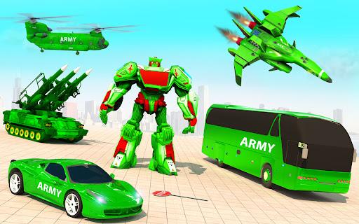 Army Bus Robot Car Games 3D - Image screenshot of android app