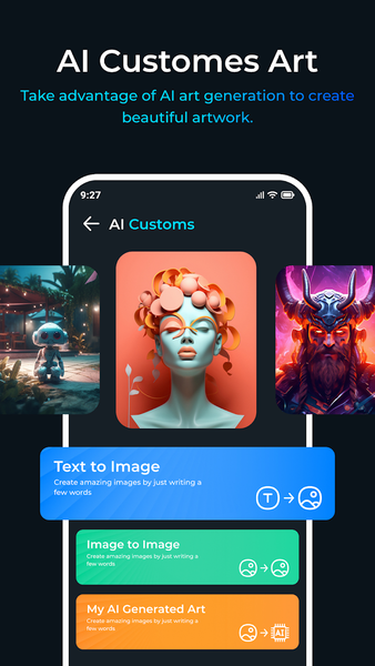 AI Generated Art - عکس برنامه موبایلی اندروید
